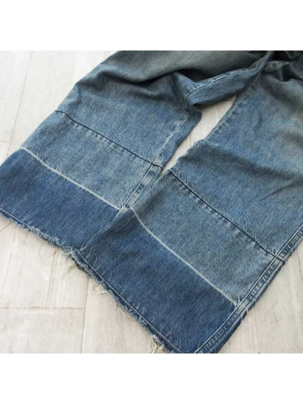 Loewe Fisherman Jeans Cut Off Denim Pants Japan 48